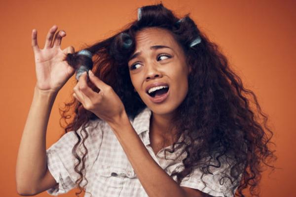 Chopstick curled outlet hair